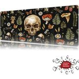 Urzuva Botanic Bones 90X40 4mm Kalınlık Premium Gaming Oyuncu Mousepad, Anti Slip Xxl Mouse Pad - Çok Renkli