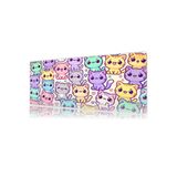 urzuva Candy Cats 70X30 3MM Kalınlık Premium Gaming oyuncu mousepad, Anti Slip XXL mouse pad
