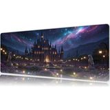 Urzuva Celestial Castle 80X30 3mm Kalınlık Premium Gaming Oyuncu Mousepad, Anti Slip Xxl Mouse Pad - Çok Renkli