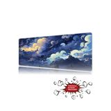 urzuva Celestial Night 90x40 4MM Kalınlık Premium Gaming oyuncu mousepad, Anti Slip XXL mouse pad