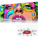 Urzuva Chromatic Desire 90X40 4mm Kalınlık Premium Gaming Oyuncu Mousepad, Anti Slip Xxl Mouse Pad - Çok Renkli