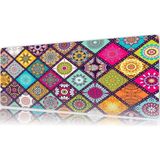 Urzuva Color Mandala Gaming Oyuncu Xl Mouse Pad Mousepad 80X30 cm 3mm Dikişli Model - 80X30 3mm