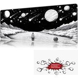Urzuva Cosmis Solitude 90X40 4mm Kalınlık Premium Gaming Oyuncu Mousepad, Anti Slip Xxl Mouse Pad - Çok Renkli