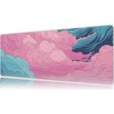 Urzuva Cotton Storm Gaming Oyuncu Xl Mouse Pad Mousepad 80X30 cm 3mm Dikişli Model - 80X30 3mm