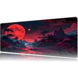 Urzuva Crimson Moonrise Gaming Oyuncu Xl Mouse Pad Mousepad 80X30 cm 3mm Dikişli Model - 80X30 3mm