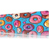 Urzuva Donutverse 80X30 3mm Kalınlık Premium Gaming Oyuncu Mousepad, Anti Slip Xxl Mouse Pad - Çok Renkli