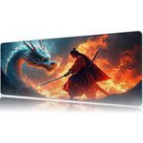 Urzuva Dragon’s Pact 80X30 3mm Kalınlık Premium Gaming Oyuncu Mousepad, Anti Slip Xxl Mouse Pad - Çok Renkli