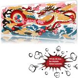 Urzuva Dragon’s Spring 90X40 4mm Kalınlık Premium Gaming Oyuncu Mousepad, Anti Slip Xxl Mouse Pad - Çok Renkli