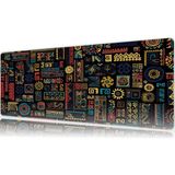 Urzuva Echoes Of The Ancients 80X30 3mm Kalınlık Premium Gaming Oyuncu Mousepad, Anti Slip Xxl Mouse Pad - Çok Renkli