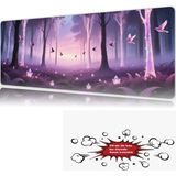 Urzuva Enchanted Dawn 90X40 4mm Kalınlık Premium Gaming Oyuncu Mousepad, Anti Slip Xxl Mouse Pad - Çok Renkli