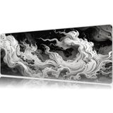Urzuva Ethereal Smoke 80X30 3mm Kalınlık Premium Gaming Oyuncu Mousepad, Anti Slip Xxl Mouse Pad - Çok Renkli