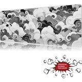 Urzuva Ethereal Waves 90X40 4mm Kalınlık Premium Gaming Oyuncu Mousepad, Anti Slip Xxl Mouse Pad - Çok Renkli