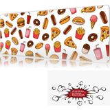 Urzuva Fastfeast 90X40 4mm Kalınlık Premium Gaming Oyuncu Mousepad, Anti Slip Xxl Mouse Pad - Çok Renkli