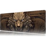 Urzuva Fenrir’s Wrath 80X30 3mm Kalınlık Premium Gaming Oyuncu Mousepad, Anti Slip Xxl Mouse Pad - Çok Renkli