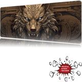 Urzuva Fenrir’s Wrath 90X40 4mm Kalınlık Premium Gaming Oyuncu Mousepad, Anti Slip Xxl Mouse Pad - Çok Renkli