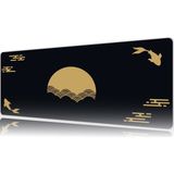 Urzuva Golden Stillness 80X30 3mm Kalınlık Premium Gaming Oyuncu Mousepad, Anti Slip Xxl Mouse Pad - Çok Renkli