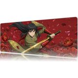 Urzuva Hanami Duel 80X30 3mm Kalınlık Premium Gaming Oyuncu Mousepad, Anti Slip Xxl Mouse Pad - Çok Renkli