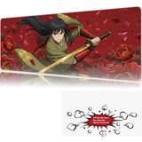 Urzuva Hanami Duel 90X40 4mm Kalınlık Premium Gaming Oyuncu Mousepad, Anti Slip Xxl Mouse Pad - Çok Renkli