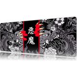Urzuva Hands Of The Oni Gray 80X30 3mm Kalınlık Premium Gaming Oyuncu Mousepad, Anti Slip Xxl Mouse Pad - Çok Renkli