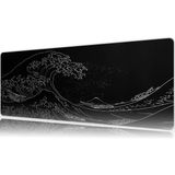Urzuva Kanagawa 80X30 3mm Kalınlık Premium Gaming Oyuncu Mousepad, Anti Slip Xxl Mouse Pad - Çok Renkli