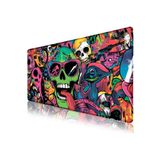 urzuva Kuru Kafa Grafitti Gaming Oyuncu Xl Mouse Pad Kaydırmaz Dikişli Mousepad 80x30 Cm