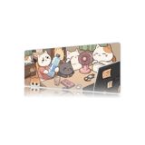 urzuva Lazy Whiskers 70X30 3MM Kalınlık Premium Gaming oyuncu mousepad, Anti Slip XXL mouse pad