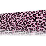Urzuva Leopar Desen 80X30 3mm Kalınlık Premium Gaming Oyuncu Mousepad, Anti Slip Xxl Mouse Pad - Çok Renkli