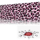 Urzuva Leopar Desen 90X40 4mm Kalınlık Premium Gaming Oyuncu Mousepad, Anti Slip Xxl Mouse Pad - Çok Renkli