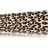 Urzuva Leopar Desen Gaming Oyuncu Xl Mouse Pad Mousepad 80X30 cm 3mm Dikişli Model - 80X30 3mm