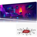 Urzuva Meditation Beyond Mars 90X40 4mm Kalınlık Premium Gaming Oyuncu Mousepad, Anti Slip Xxl Mouse Pad - Çok Renkli