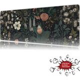 Urzuva Midnight Garden 90X40 4mm Kalınlık Premium Gaming Oyuncu Mousepad, Anti Slip Xxl Mouse Pad - Çok Renkli