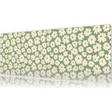Urzuva Mint Blossom 80X30 3mm Kalınlık Premium Gaming Oyuncu Mousepad, Anti Slip Xxl Mouse Pad - Çok Renkli