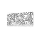 urzuva Monochrome Lines Gaming Oyuncu XL Mouse Pad Kaydırmaz Dikişli Mousepad 80x30 cm
