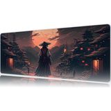 Urzuva Moonlit Ronin 80X30 3mm Kalınlık Premium Gaming Oyuncu Mousepad, Anti Slip Xxl Mouse Pad - Çok Renkli
