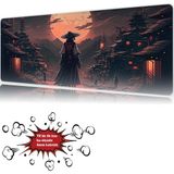 Urzuva Moonlit Ronin 90X40 4mm Kalınlık Premium Gaming Oyuncu Mousepad, Anti Slip Xxl Mouse Pad - Çok Renkli