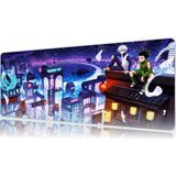 Urzuva Neon Skies 80X30 3mm Kalınlık Premium Gaming Oyuncu Mousepad, Anti Slip Xxl Mouse Pad - Çok Renkli
