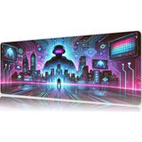 Urzuva Neonverse 70X30 3mm Kalınlık Premium Gaming Oyuncu Mousepad, Anti Slip Xxl Mouse Pad - Çok Renkli