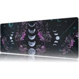 Urzuva Night Flora 70X30 3mm Kalınlık Premium Gaming Oyuncu Mousepad, Anti Slip Xxl Mouse Pad - Çok Renkli