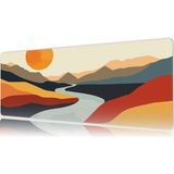 Urzuva Nomad Sunset Gaming Oyuncu Xl Mouse Pad Mousepad 80X30 cm 3mm Dikişli Model - 80X30 3mm