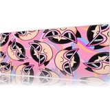 Urzuva Pink Attitude 80X30 3mm Kalınlık Premium Gaming Oyuncu Mousepad, Anti Slip Xxl Mouse Pad - Çok Renkli