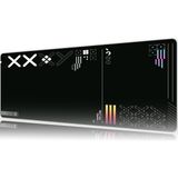 Urzuva Pixel Void 80X30 3mm Kalınlık Premium Gaming Oyuncu Mousepad, Anti Slip Xxl Mouse Pad - Çok Renkli