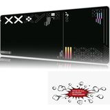 Urzuva Pixel Void 90X40 4mm Kalınlık Premium Gaming Oyuncu Mousepad, Anti Slip Xxl Mouse Pad - Çok Renkli