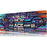 Urzuva Pixel Warfare 70X30 3mm Kalınlık Premium Gaming Oyuncu Mousepad, Anti Slip Xxl Mouse Pad - Çok Renkli