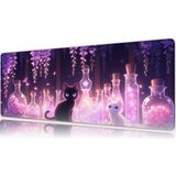 Urzuva Potion Garden 80X30 3mm Kalınlık Premium Gaming Oyuncu Mousepad, Anti Slip Xxl Mouse Pad - Çok Renkli