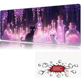 Urzuva Potion Garden 90X40 4mm Kalınlık Premium Gaming Oyuncu Mousepad, Anti Slip Xxl Mouse Pad - Çok Renkli