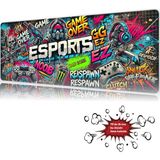 Urzuva Raid Boss 90X40 4mm Kalınlık Premium Gaming Oyuncu Mousepad, Anti Slip Xxl Mouse Pad - Çok Renkli