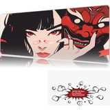 Urzuva Red Mirage 90X40 4mm Kalınlık Premium Gaming Oyuncu Mousepad, Anti Slip Xxl Mouse Pad - Çok Renkli