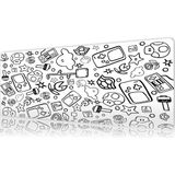 Urzuva Retro Quest 80X30 3mm Kalınlık Premium Gaming Oyuncu Mousepad, Anti Slip Xxl Mouse Pad - Çok Renkli