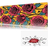 Urzuva Rosapop 90X40 4mm Kalınlık Premium Gaming Oyuncu Mousepad, Anti Slip Xxl Mouse Pad - Çok Renkli