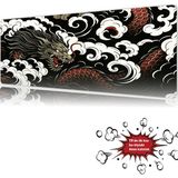 Urzuva Ryū No Kage 90X40 4mm Kalınlık Premium Gaming Oyuncu Mousepad, Anti Slip Xxl Mouse Pad - Çok Renkli